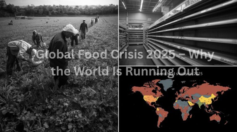 Global food crisis 2025 food shortage image