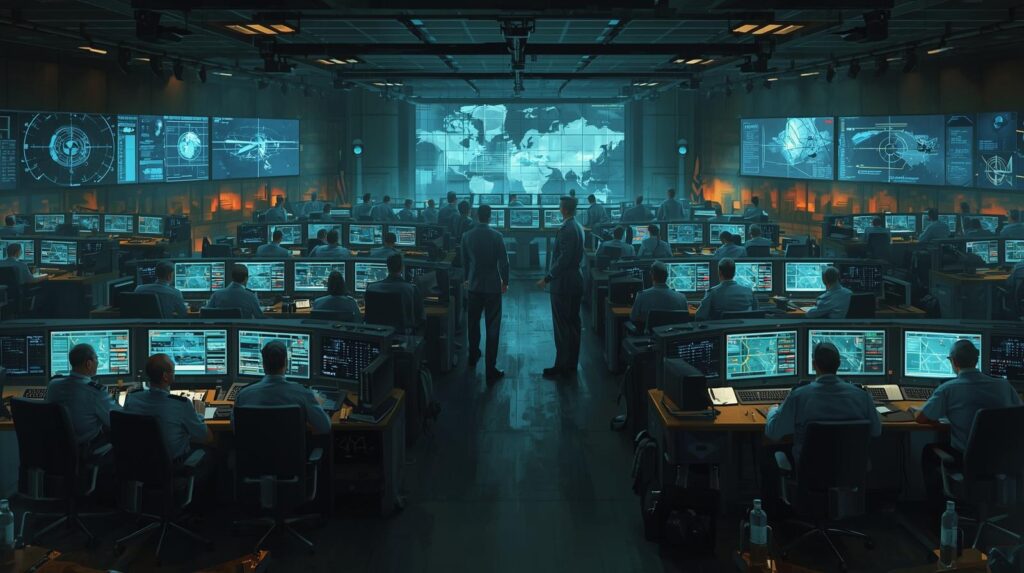 Polish soldiers and NATO aircraft during Eastern Sentry drills